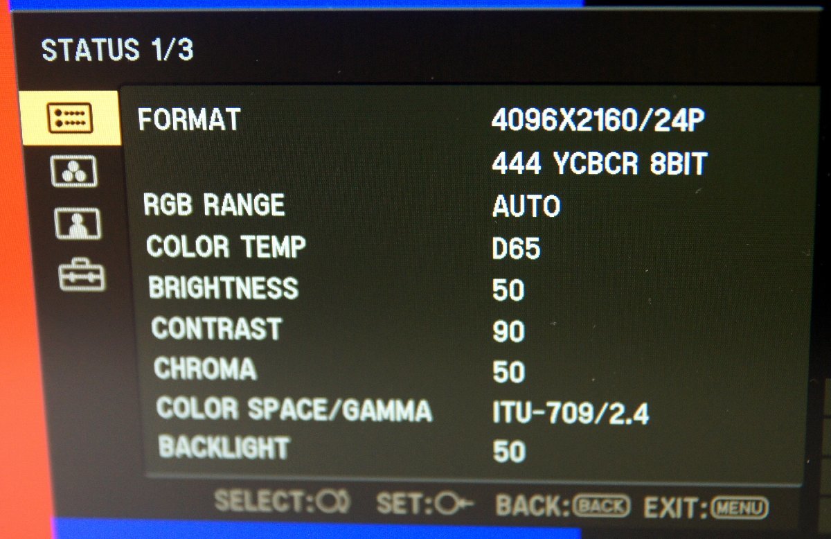 LK50309◆SONY/ソニー PVM-X300 TRIMASTER 4K(4096×2160) 30型業務用4K液晶モニター【返品保証なし】_画像4