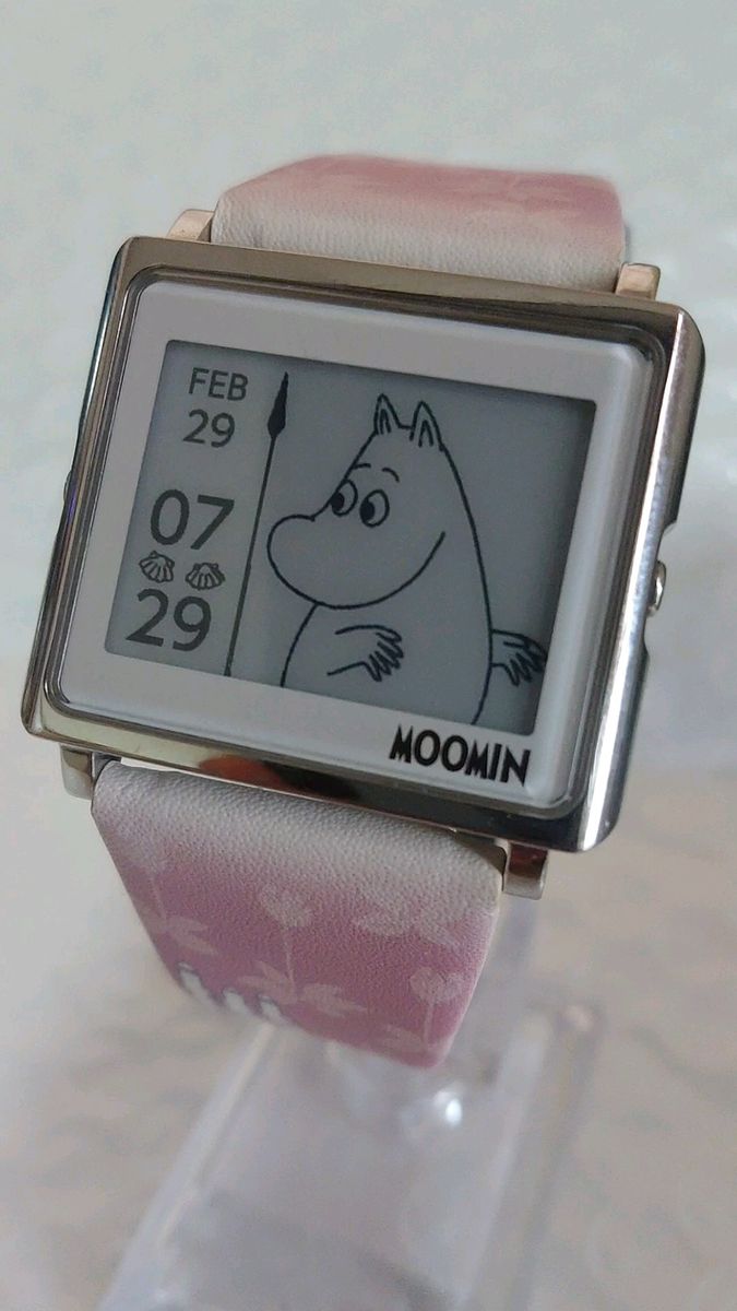 ムーミン　スマートキャンバス　腕時計　ムーミンマーケット スプリング ピンクバンド モデル