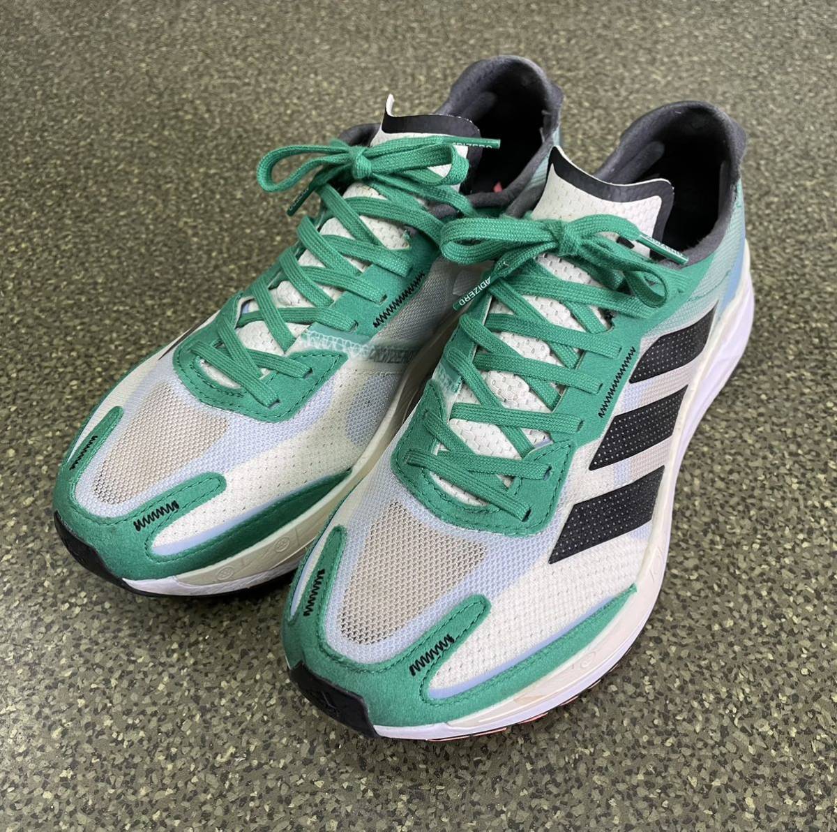 adidas アディダス アディゼロ ボストン 11 M ランニング 25cm Adizero Boston 11 M メンズ 白 ホワイト HQ3694 us7 厚底 サブ4 ランシュー_画像1