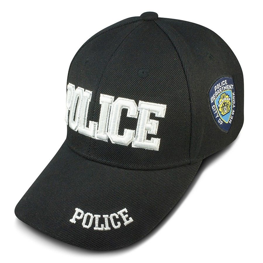 NYPD ニューヨーク市警察 POLICE キャップ 帽子３D刺繍 立体文字 POLICE 装備 メンズキャップ