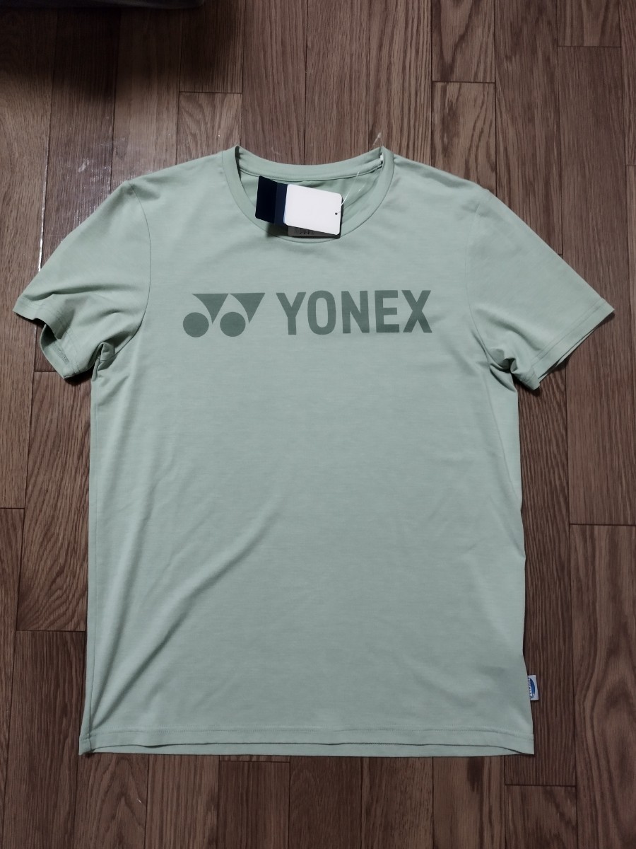 【新品特価!定価5170円が70％OFF!】YONEX ヨネックス テニス ユニTシャツ スモークグリーン Tシャツ(16595-355)/ サイズO_画像2