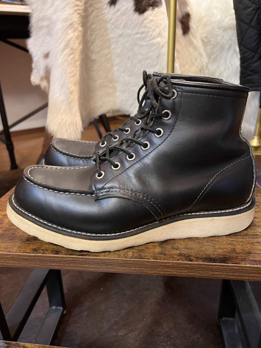 ☆美品☆レッドウイング☆8179☆☆Size.7 1/2E☆RED WING☆ブラッククローム☆モックトゥ☆アイリッシュセッター☆☆_画像3