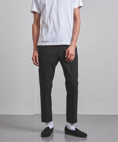 UNITED ARROWS ミノテック １P パンツ XL ブラック ストレッチ ユナイテッド アローズ 定価 15,400円