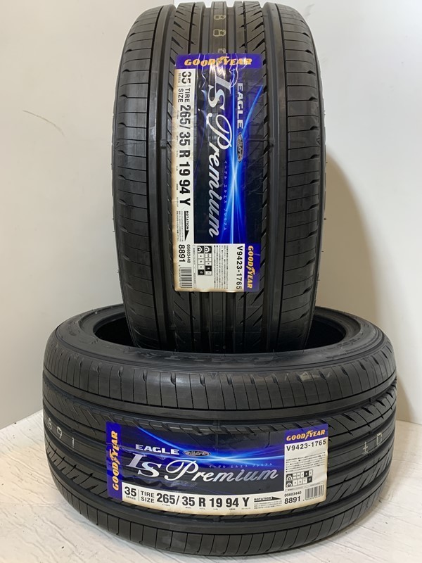 保管袋付【送料無料】未使用夏タイヤ ２本セット 265/35R19 94Y(SGY173-25)GOODYEAR EAGLE LS Premium 265/35/19 20年～21年_画像1