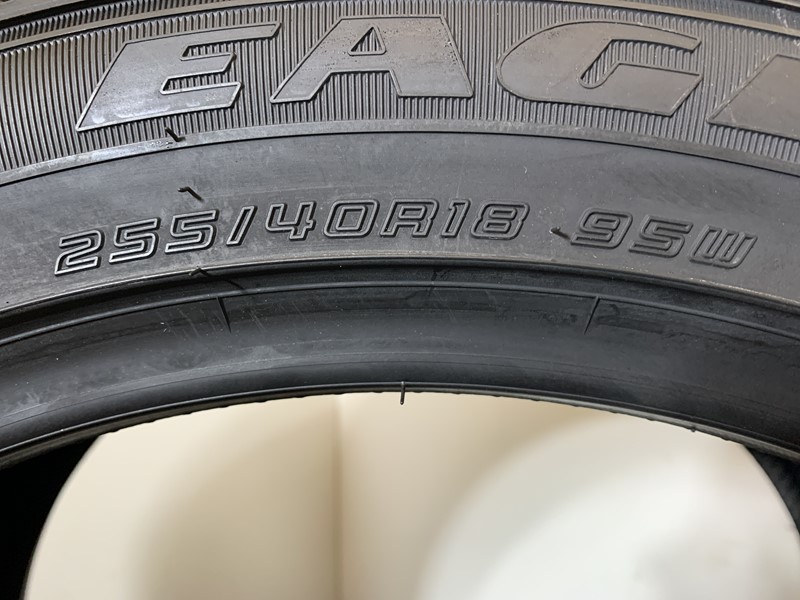 保管袋付【送料無料】未使用夏タイヤ ２本セット 255/40R18 95W(SGY172-22)GOODYEAR EAGLE LS Premium 255/40/18 20年～21年_画像4