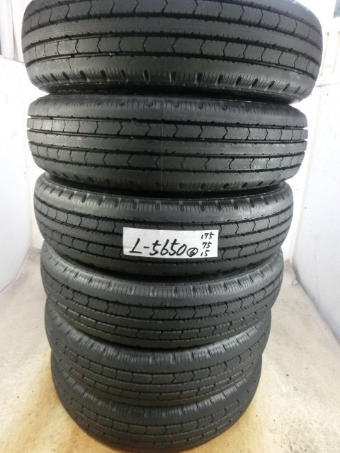 L-5650 新車外し タイヤ ブリヂストン R202 175/75R15 103/101N (6本)_画像1