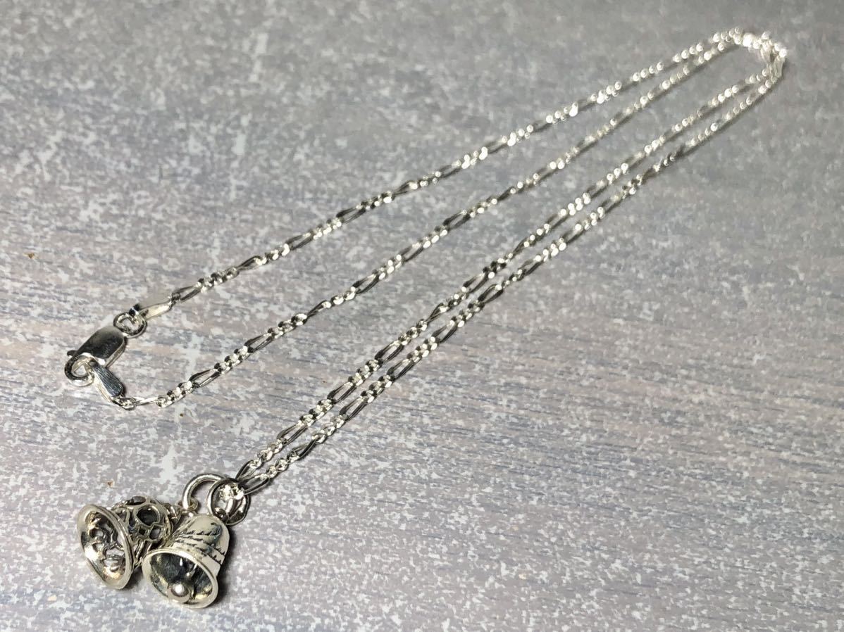 フィガロチェーン50cm ベルトップ付き シルバーアクセサリー
