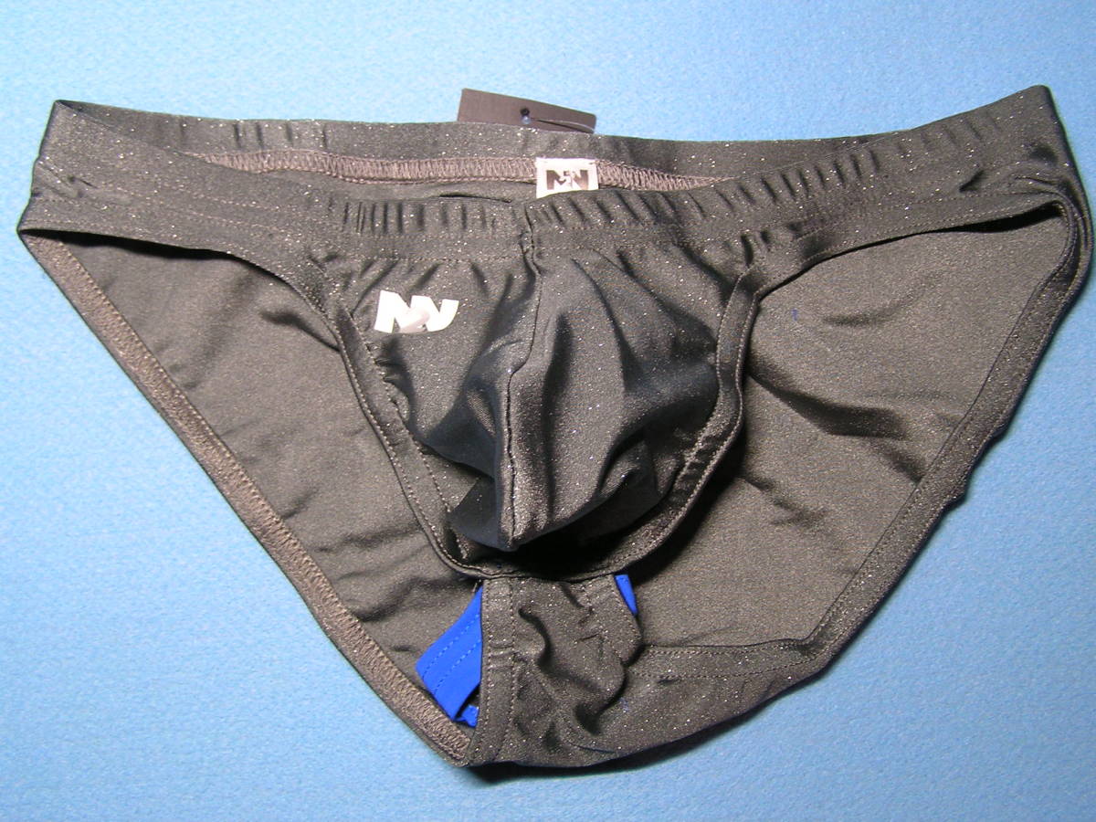 即決新品 N2N Z15 MAVERICK BIKINI スイムビキニブリーフ SHIMMERING GREY ラメ入りグレイ灰色　 現品表記サイズ M_画像3