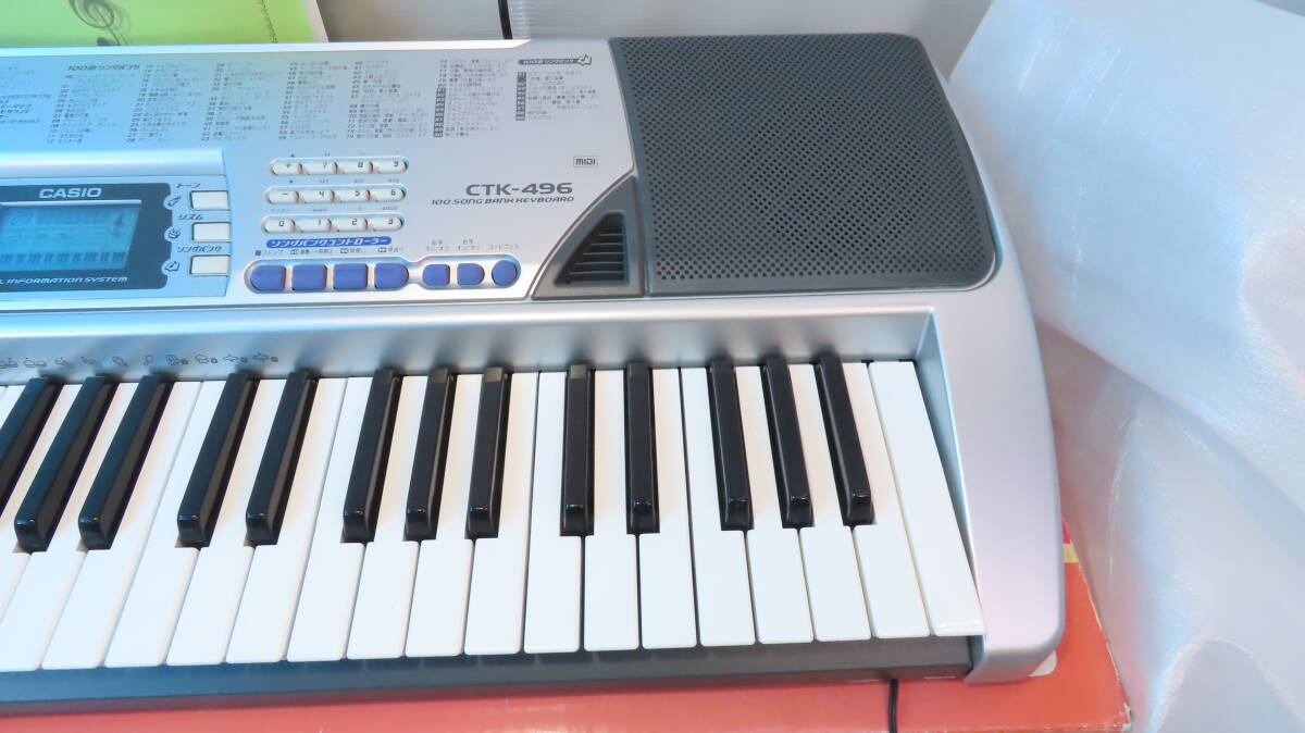 CASIO ELECTRIC KEYBOORD 電子オルガン　CTK-496　中古品_画像4