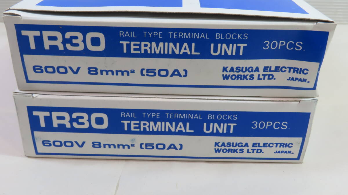 KASUGA レール式端子ユニットターミナルユニット　TR-30　2ケース 60個　未使用品_画像9