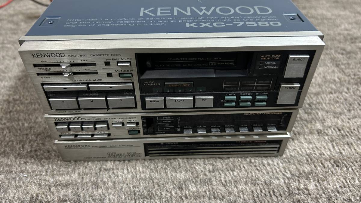 KENWOOD KXC-7580 昭和の古いカセットデッキジャンク品－日本代購代Bid