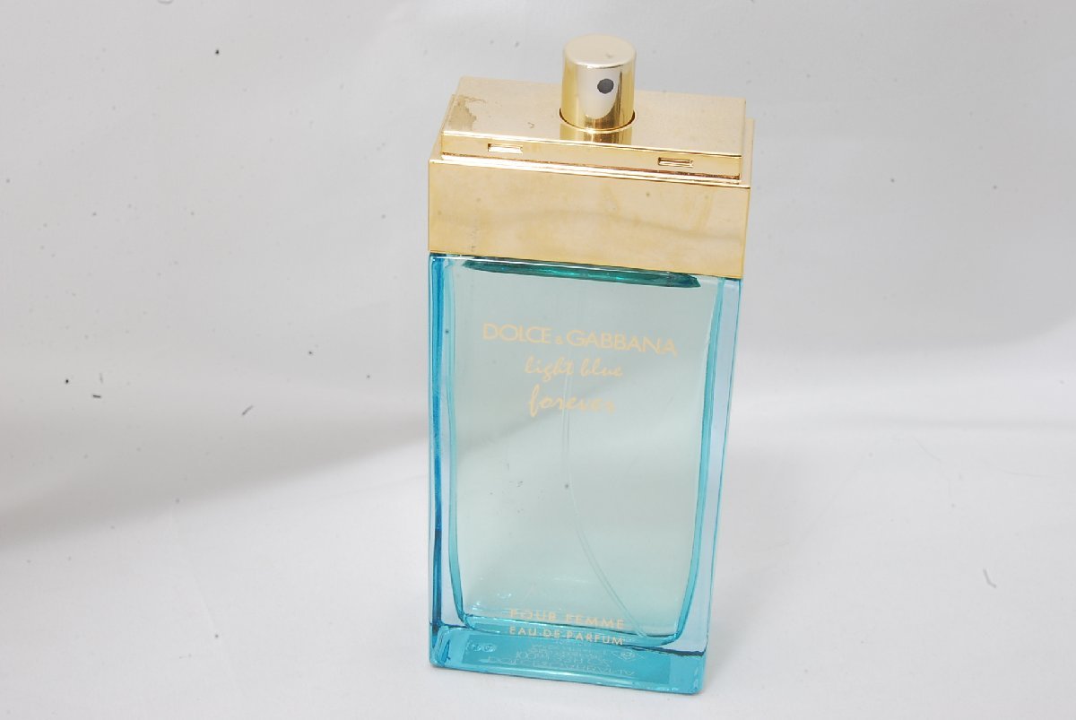 【蓋無し】D&G light blue forever ライトブルー フォーエバー オードパルファム　香水　100ml_画像1