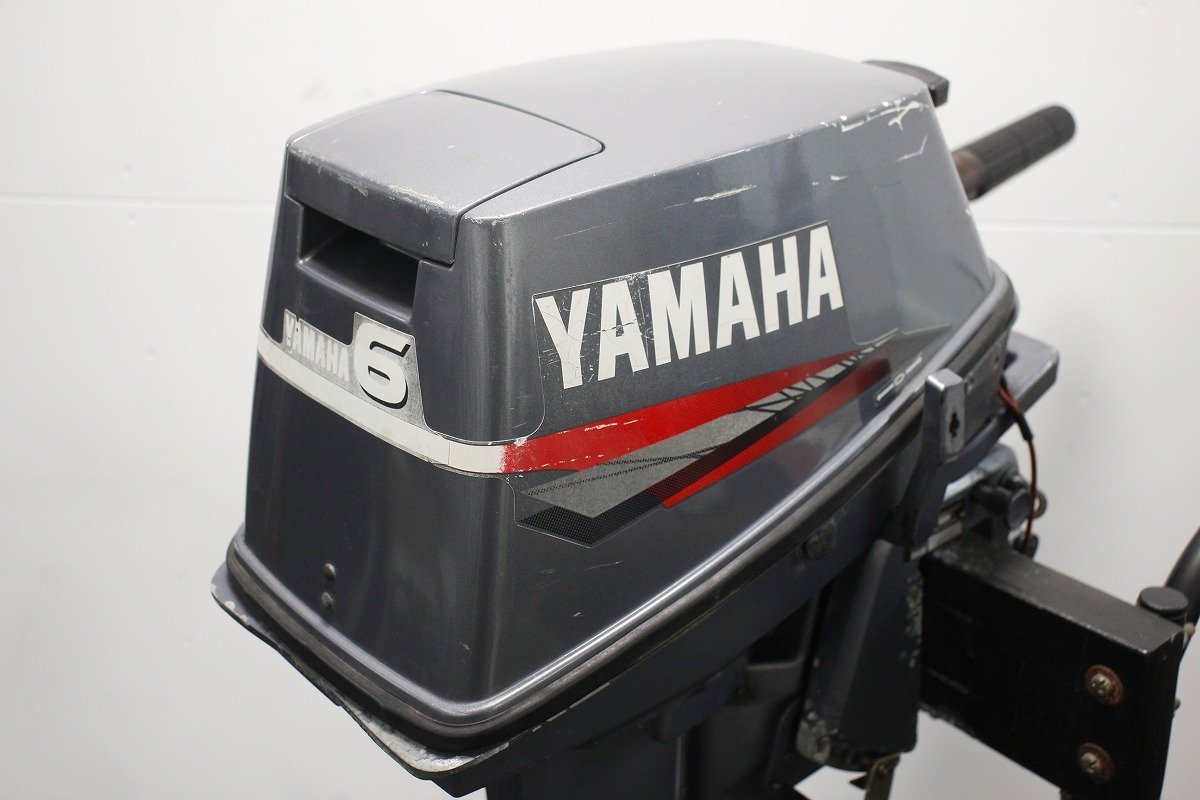 【藤沢市 直引限定】 YAMAHA ヤマハ 6M8-S 小形船舶用船外機 6馬力 6CMH 現状品 2-E071_画像8