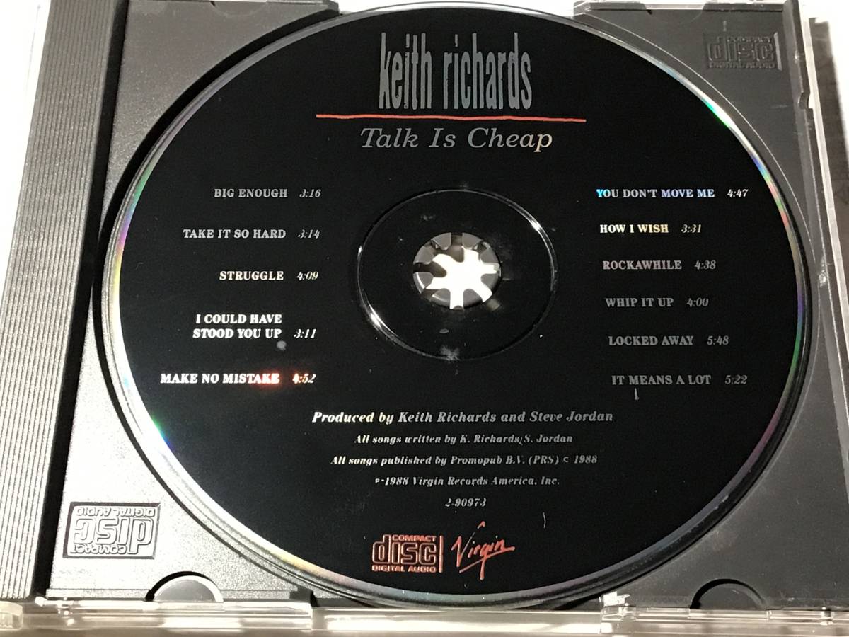 CD/キース・リチャーズ(ローリング・ストーンズ)/トーク・イズ・チープ #スティーヴ・ジョーダン/ワディ・ワクテル/サラ・ダッシュ の画像5