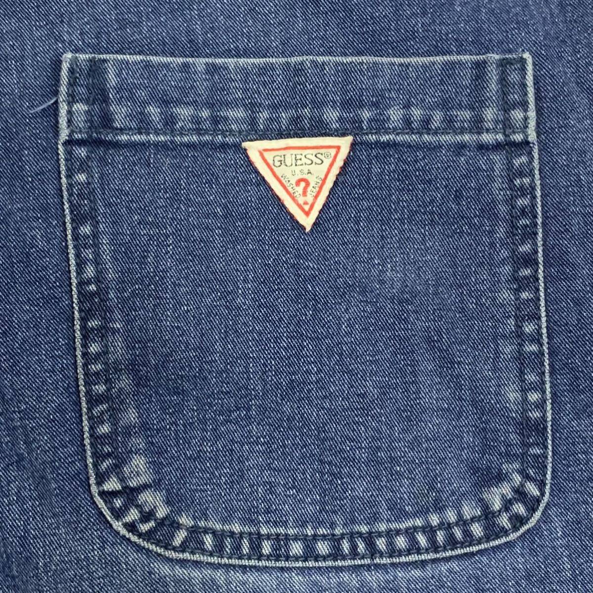 8298 GUESS オーバーオール サロペット 90s レディースS〜M_画像7