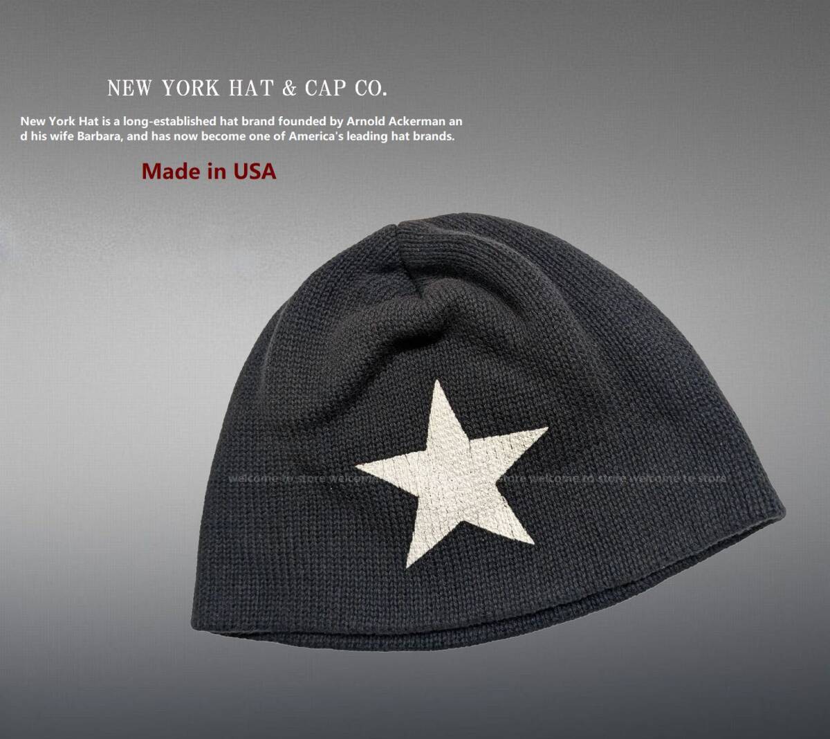 ■ NEW YORK HAT ニューヨークハット コットンビニーMADE in USA ■_画像1