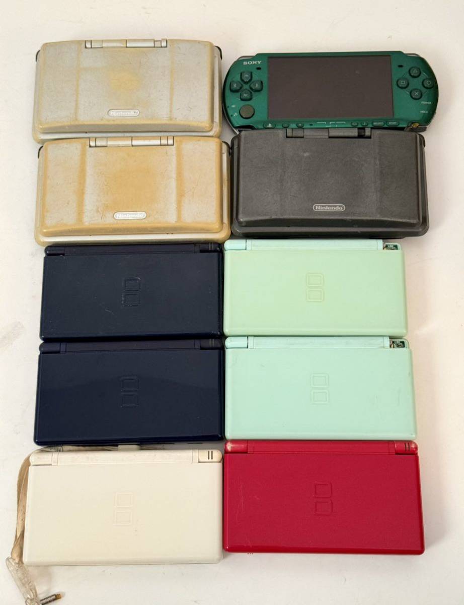 Nintendo ニンテンドーDS DSLite PSP-3000 10台 セット まとめて 年賀オリジナル? 大量 USG-001 SONY ジャンク_画像1