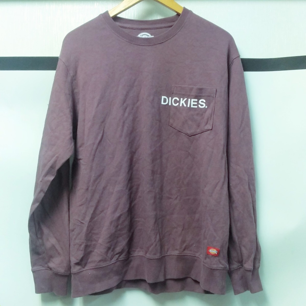 ディッキーズ Dickies/ 長袖/ポケット/薄地トレーナー/ロンT(L) _画像1