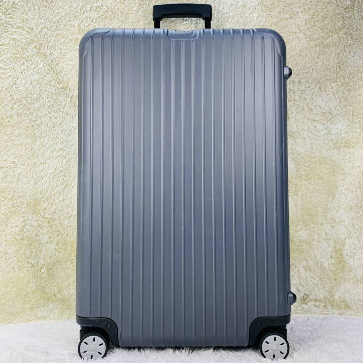 【人気モデル】RIMOWA リモワ SALSA サルサ 98L 4輪 MW TSAロック チェックイン L マットグレー シルバー系 超軽量 キャリー スーツ ケース_画像2