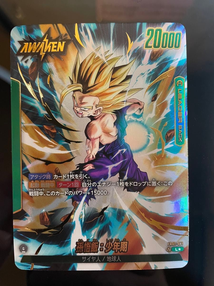 ドラゴンボールカード 覚醒の鼓動 孫悟飯 リーダーパラレル ドラゴンボールカード 覚醒の鼓動 孫悟飯 リーダーパラレル