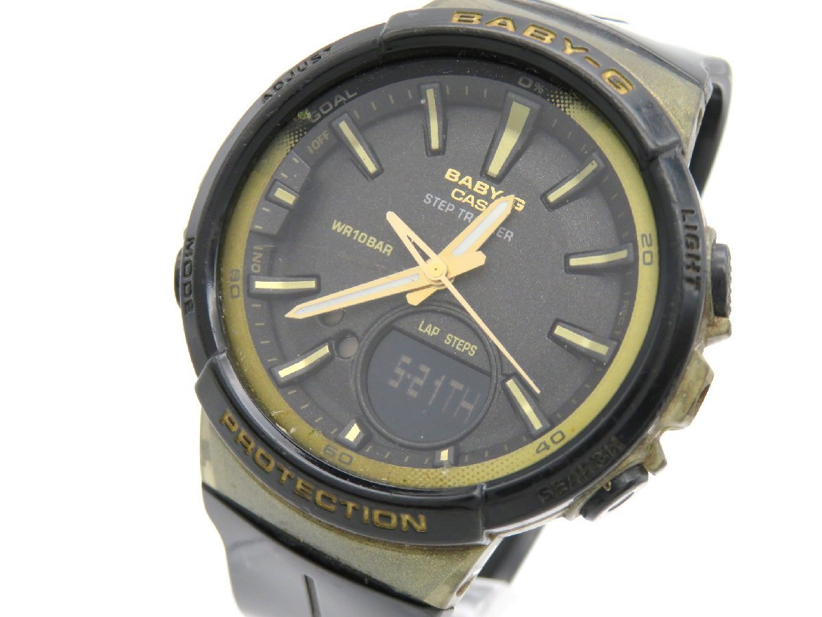 1円◇稼働◇　カシオ　DGS-100GS　ベリージー　黒　クオーツ　メンズ　腕時計　　J38602_画像1