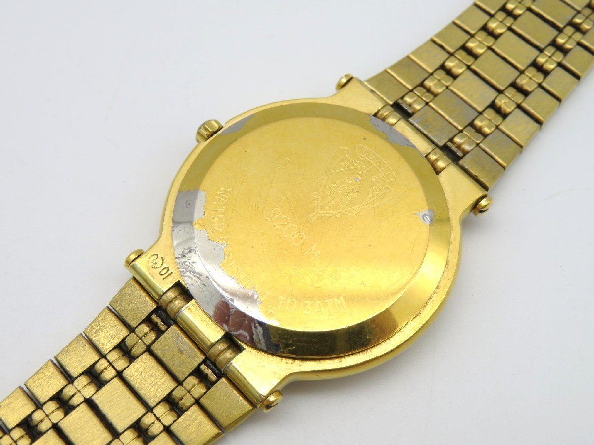 1円◆稼働◆　グッチ　9200M　　黒　クオーツ　ユニセックス　腕時計　4コマ　M019_画像5