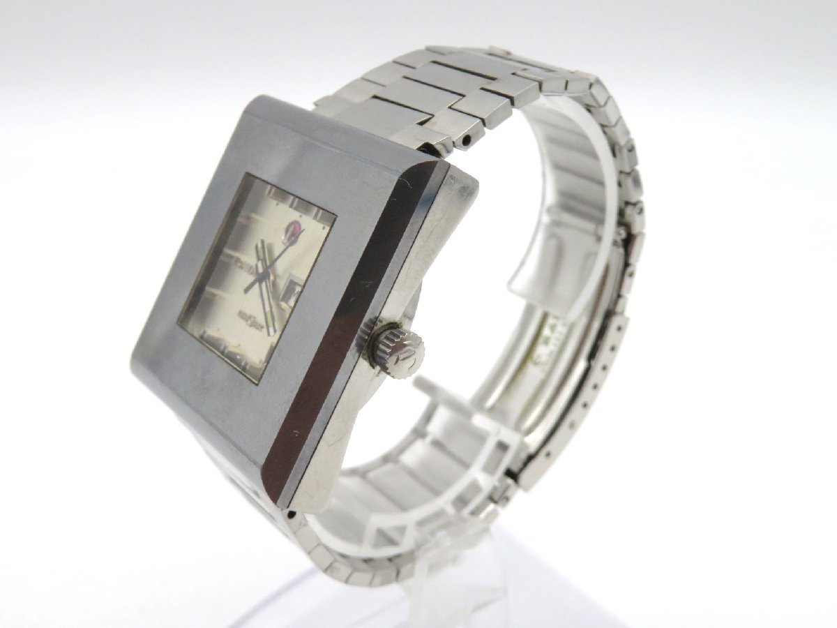 1円◆稼働◆　ラドー　　ダイヤスター　シルバー　自動巻き　ユニセックス　腕時計　　L908_画像3