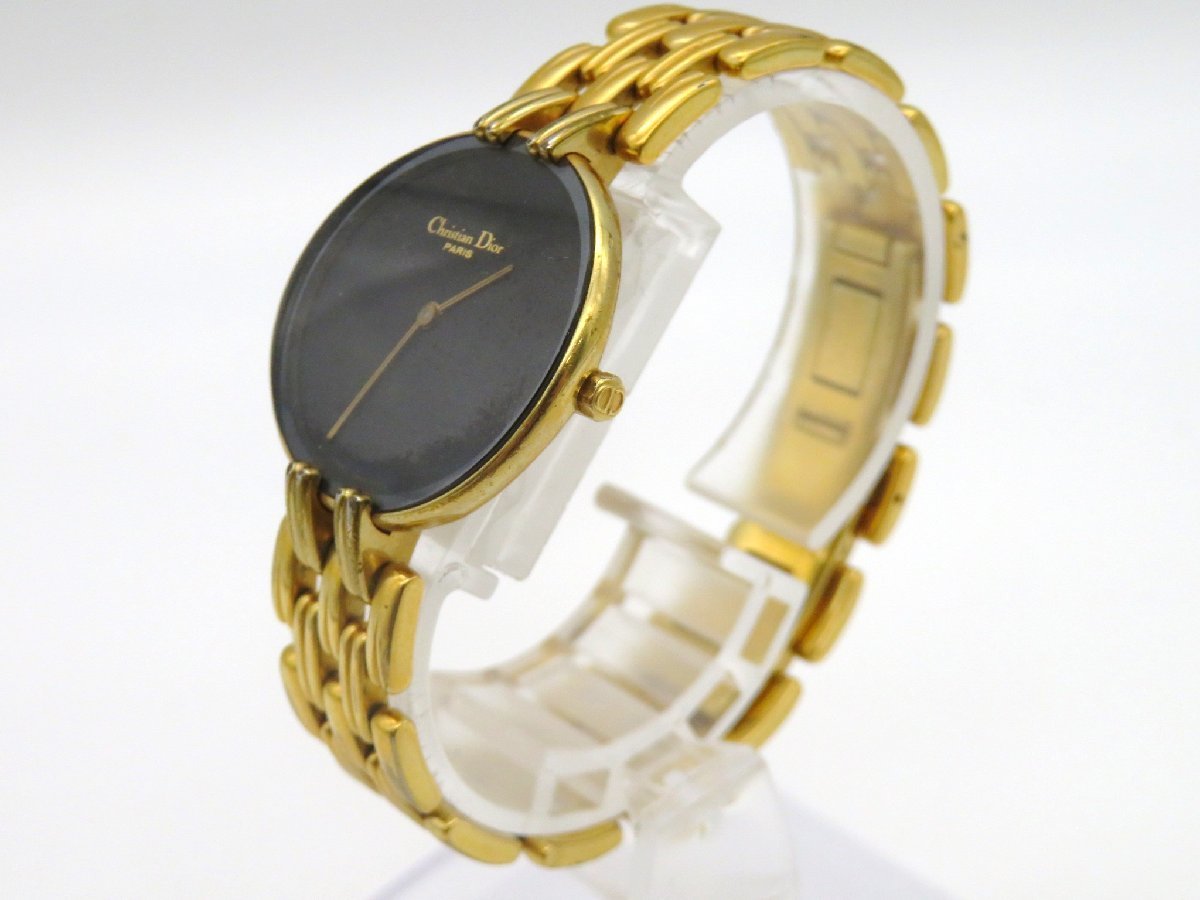 1円◆稼働◆　Dior　D46-154-4　バギラ　黒　クオーツ　レディース　腕時計　　L839_画像2