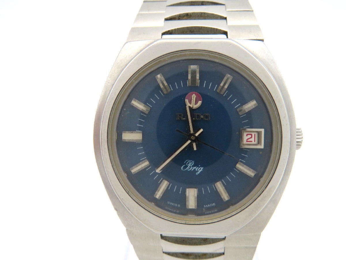 1円■ジャンク■　ラドー　　ラドーbrig　青　クオーツ　ユニセックス　腕時計　　L909_画像1