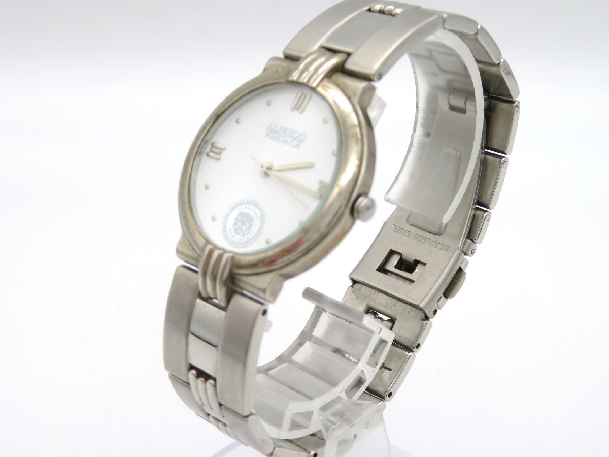 1円◆稼働◆　ヴェルサーチ　V809S　　白　クオーツ　ユニセックス　腕時計　　L927_画像2