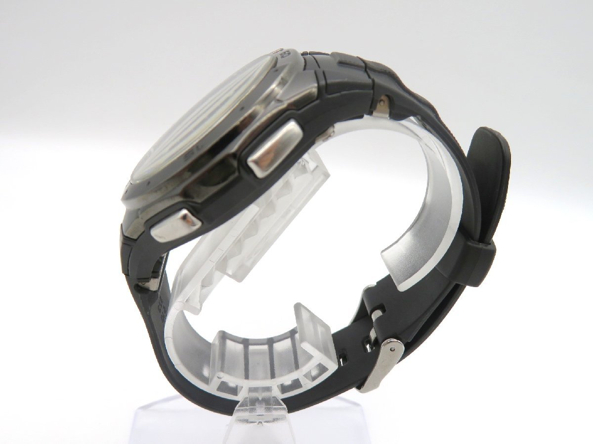 1円◇稼働◇　カシオ　WVA-470　ウェーブセプター　ブラック　ソーラー　メンズ　腕時計　　J64503_画像2