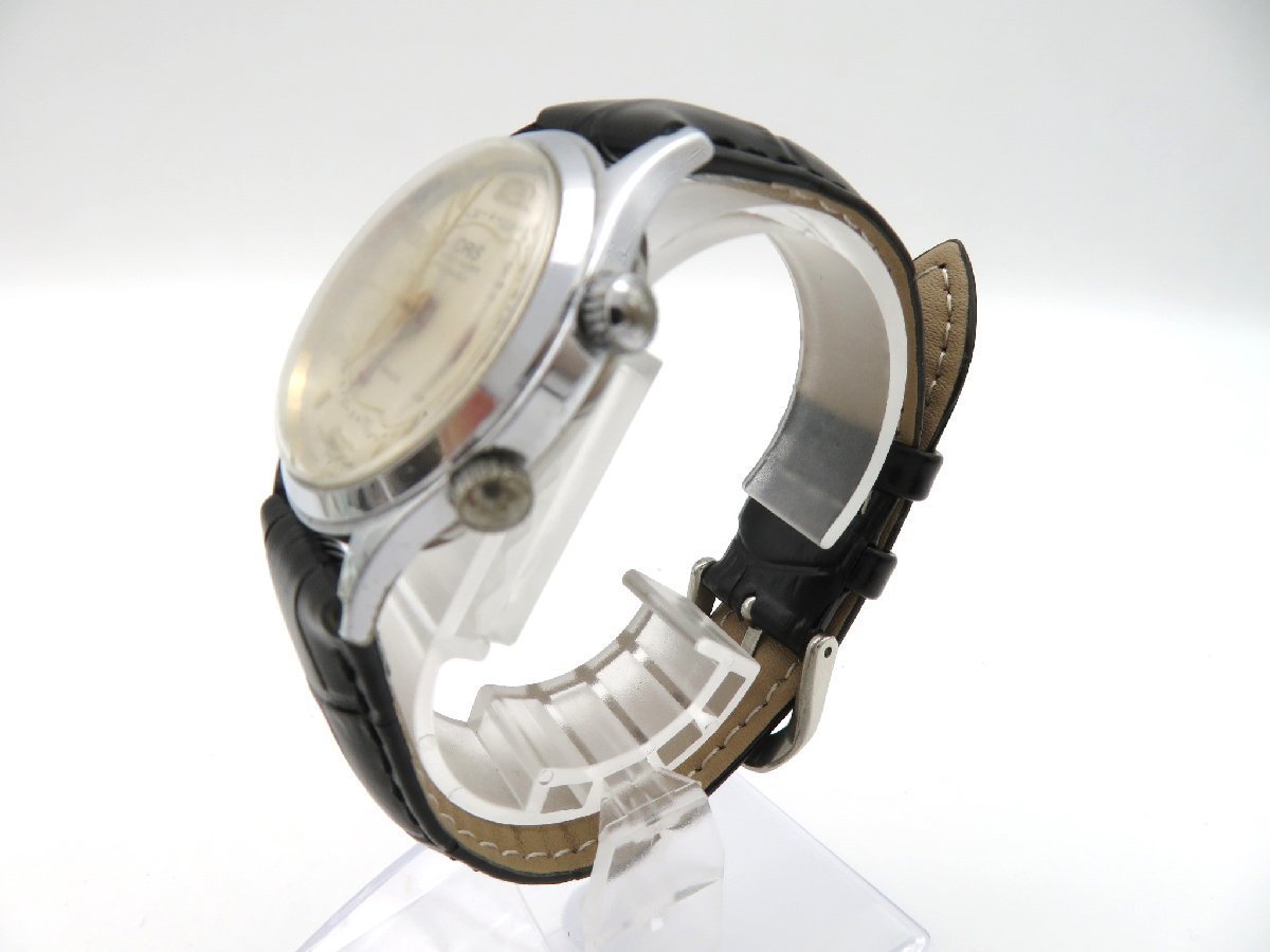 ☆1円◆稼働◆　オリス　1760　リストアラーム 　シルバー　手巻き　ユニセックス　腕時計　　M736_画像2