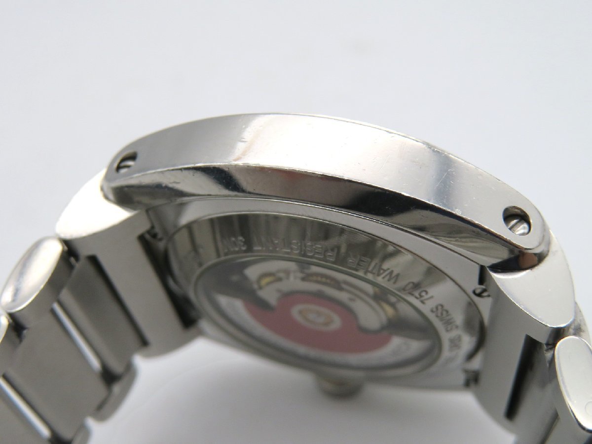 1円◆稼働◆　オリス　7570　フランクシナトラ　ホワイト　自動巻き　メンズ　腕時計　　M733_画像6