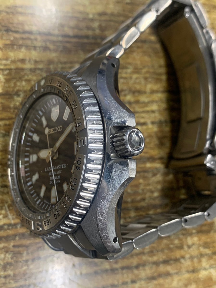 ☆1円◆稼働◆　セイコー　ランドマスター　8L35-00A0　ブラック　自動巻き　メンズ　腕時計　　N459_画像2