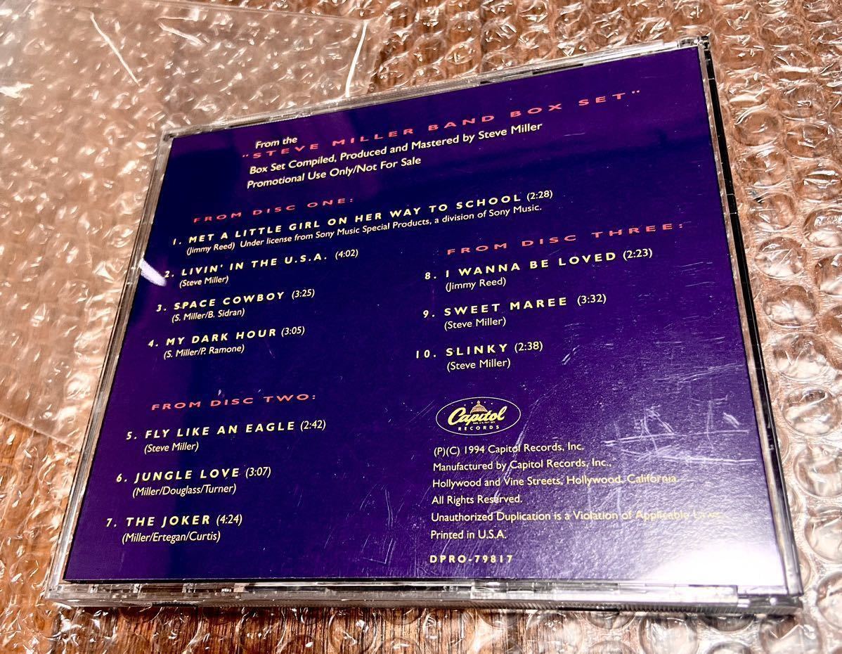 スティーヴ・ミラー・バンド　Steve Miller Band USAプロモ　特製CD 10曲 1994年 special promo only hits sampler 貴重盤　RARE_画像3