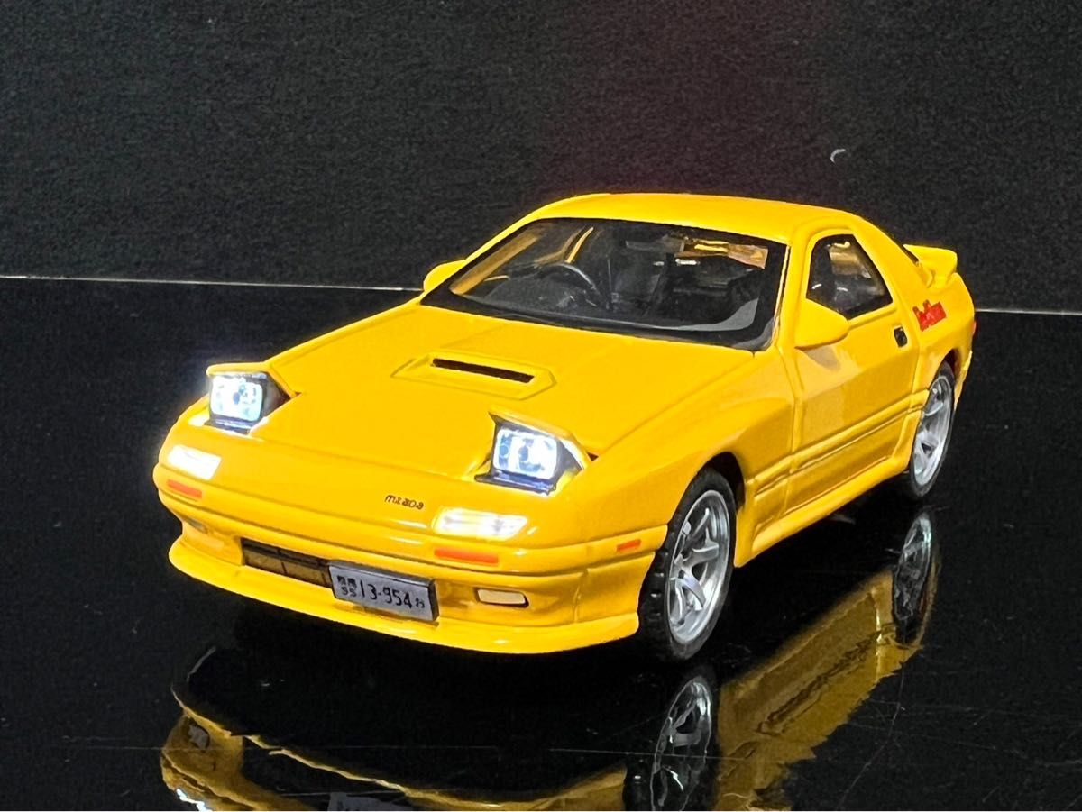 マツダ RX-7 FC mazda 1/32 ミニカー H163 イエロー