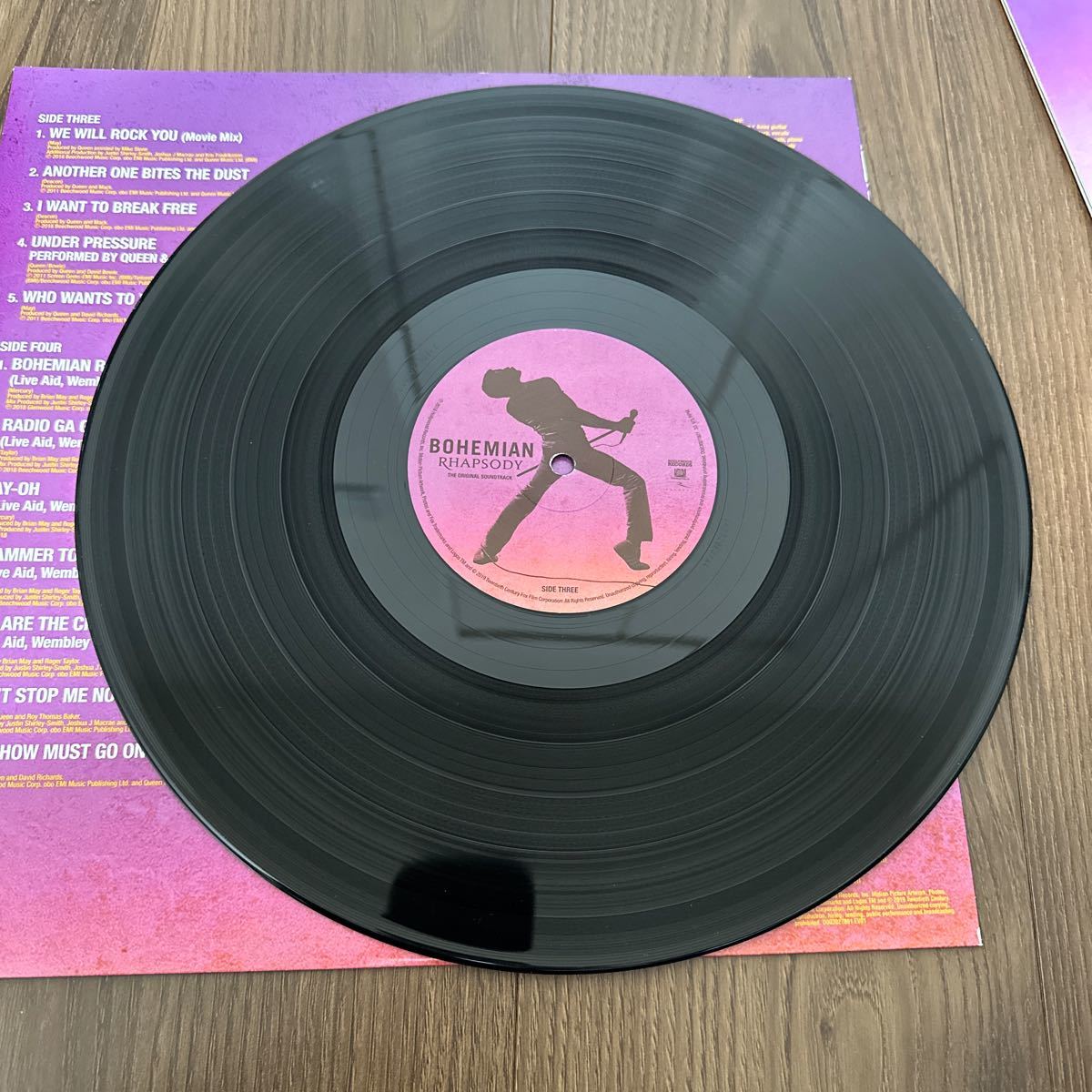 希少US盤2LP!! BOHEMIAN RHAPSODY ボヘミアンラプソディ QUEEN クイーン サウンドトラック D003027601 レコード 洋楽 フレディマーキュリー_画像5