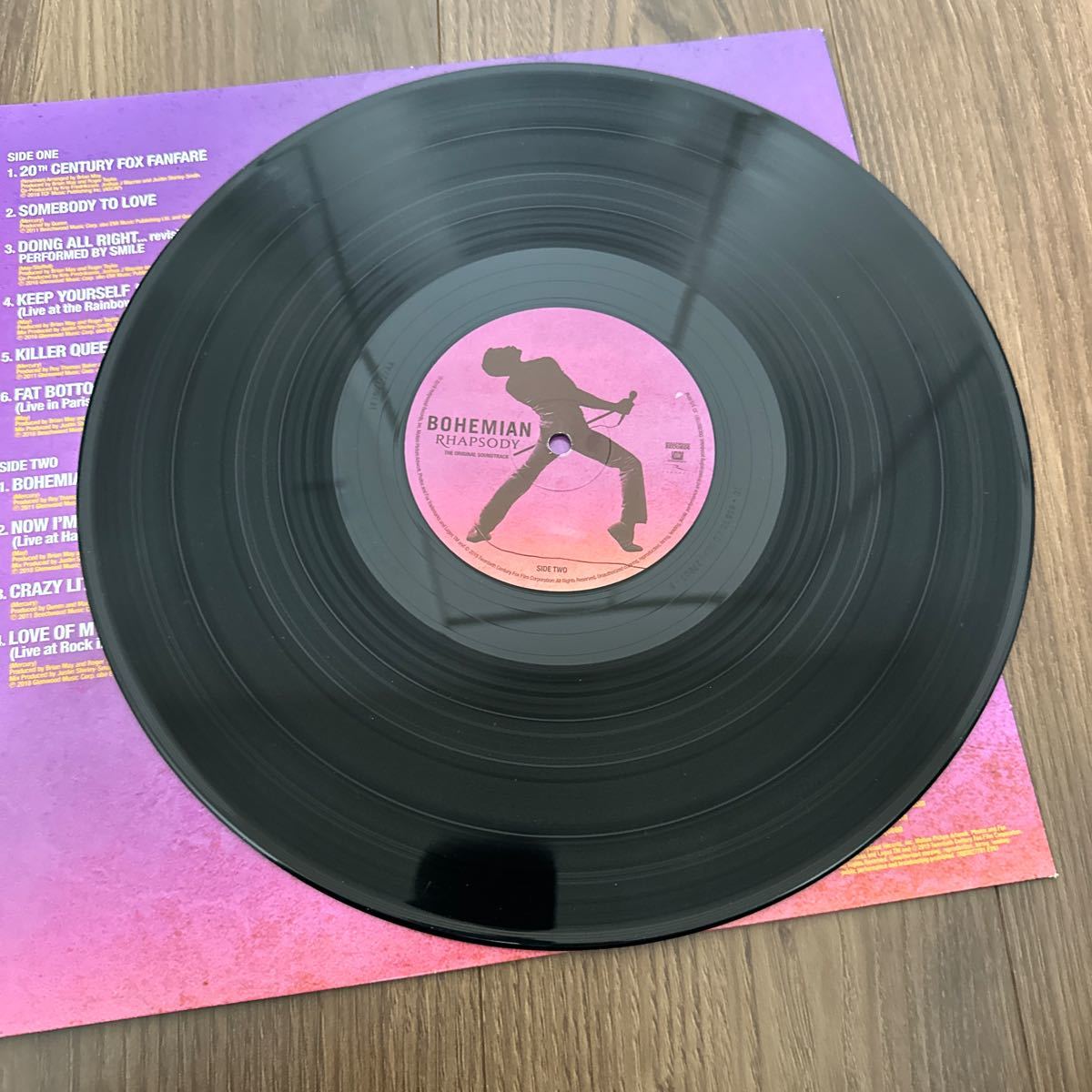 希少US盤2LP!! BOHEMIAN RHAPSODY ボヘミアンラプソディ QUEEN クイーン サウンドトラック D003027601 レコード 洋楽 フレディマーキュリー_画像8