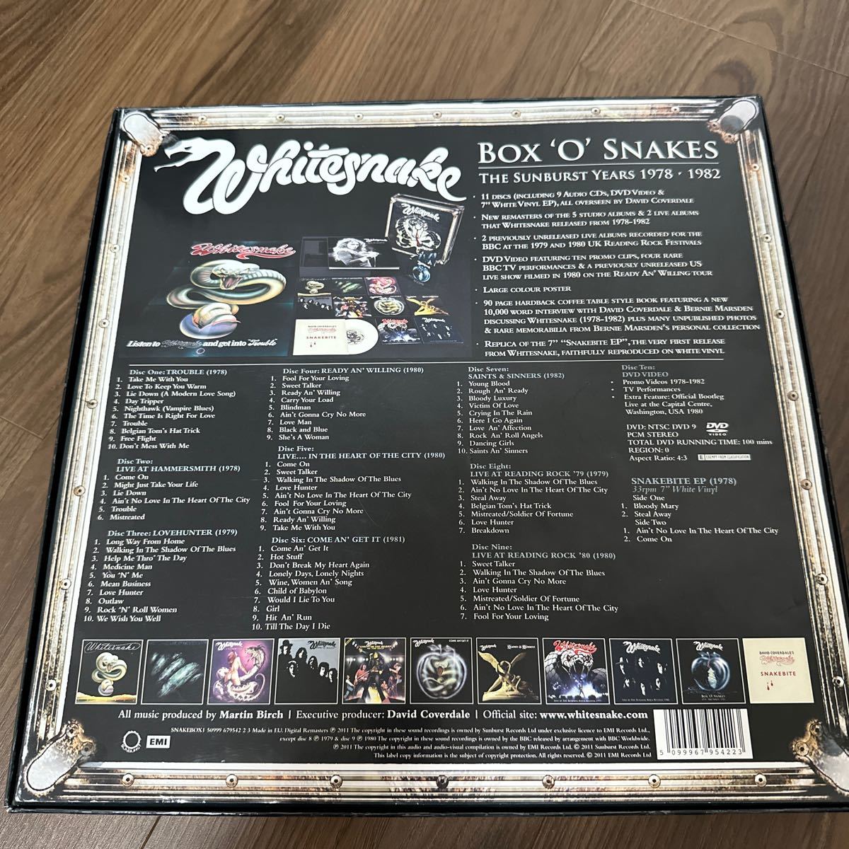 希少ポスター付9CD+DVD+7inch+BOOK!! WHITESNAKE ホワイトスネイク THE SUNBURST YEARS 1978-1982 SNAKEBOX1 レコード 洋楽 限定盤_画像9