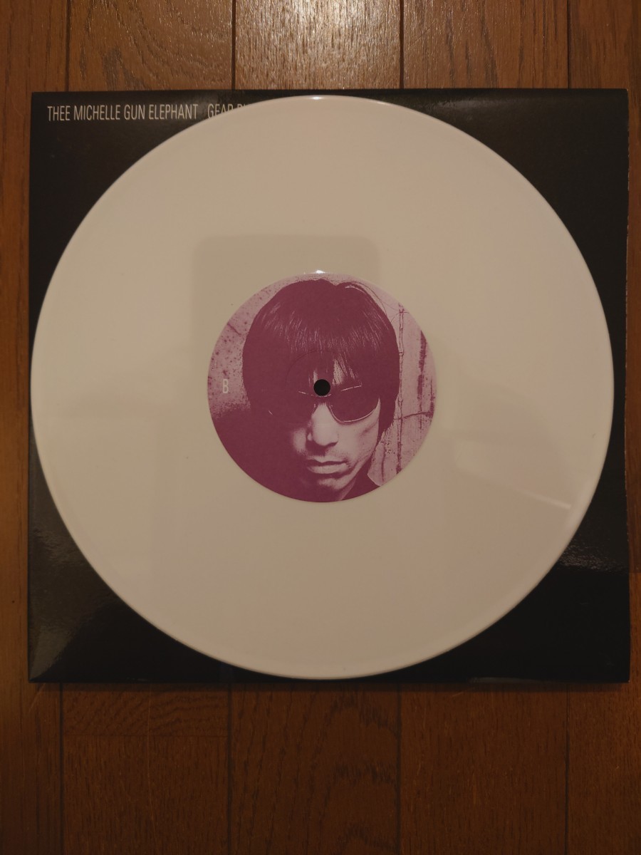 thee michelle gun elephant GEAR BLUES 10inch white vinyl 海外盤　TMGE ミッシェル ガン エレファント 美品　_画像8