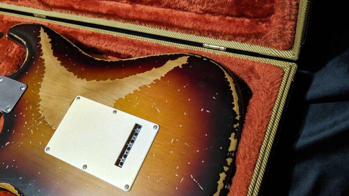 リアトーン搭載Select Capacitor BeldenWier Custom Relic Old 3tone Sunburst Stratocaster リアトーン搭載Select Capacitor BeldenWier Custom Relic Old 3tone Sunburst Stratocaster