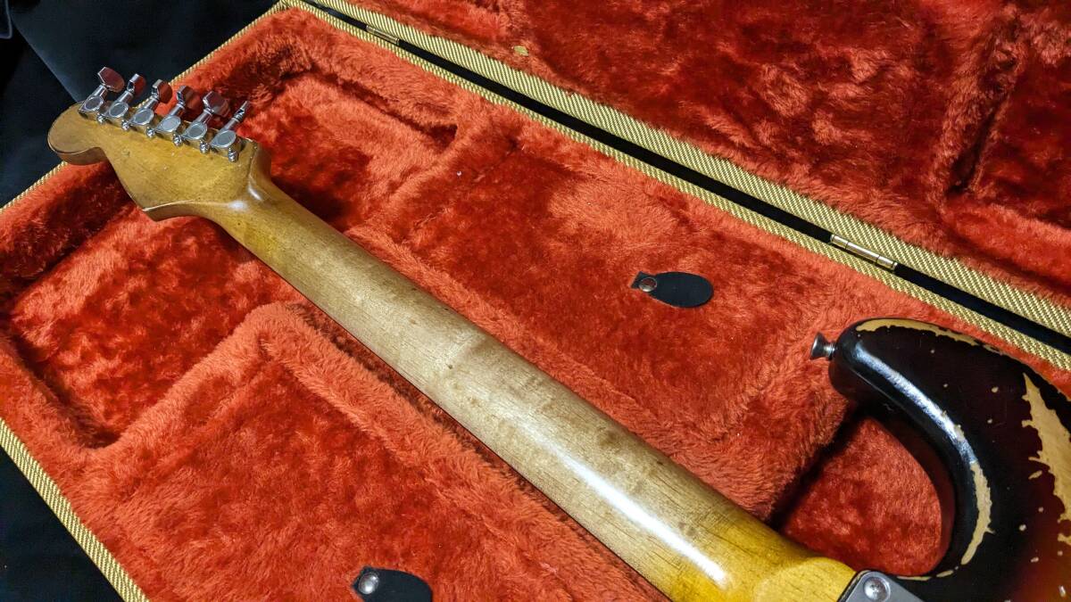 リアトーン搭載Select Capacitor BeldenWier Custom Relic Old 3tone Sunburst Stratocaster リアトーン搭載Select Capacitor BeldenWier Custom Relic Old 3tone Sunburst Stratocaster