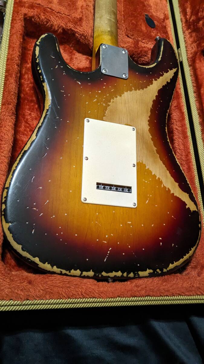 リアトーン搭載Select Capacitor BeldenWier Custom Relic Old 3tone Sunburst Stratocaster リアトーン搭載Select Capacitor BeldenWier Custom Relic Old 3tone Sunburst Stratocaster