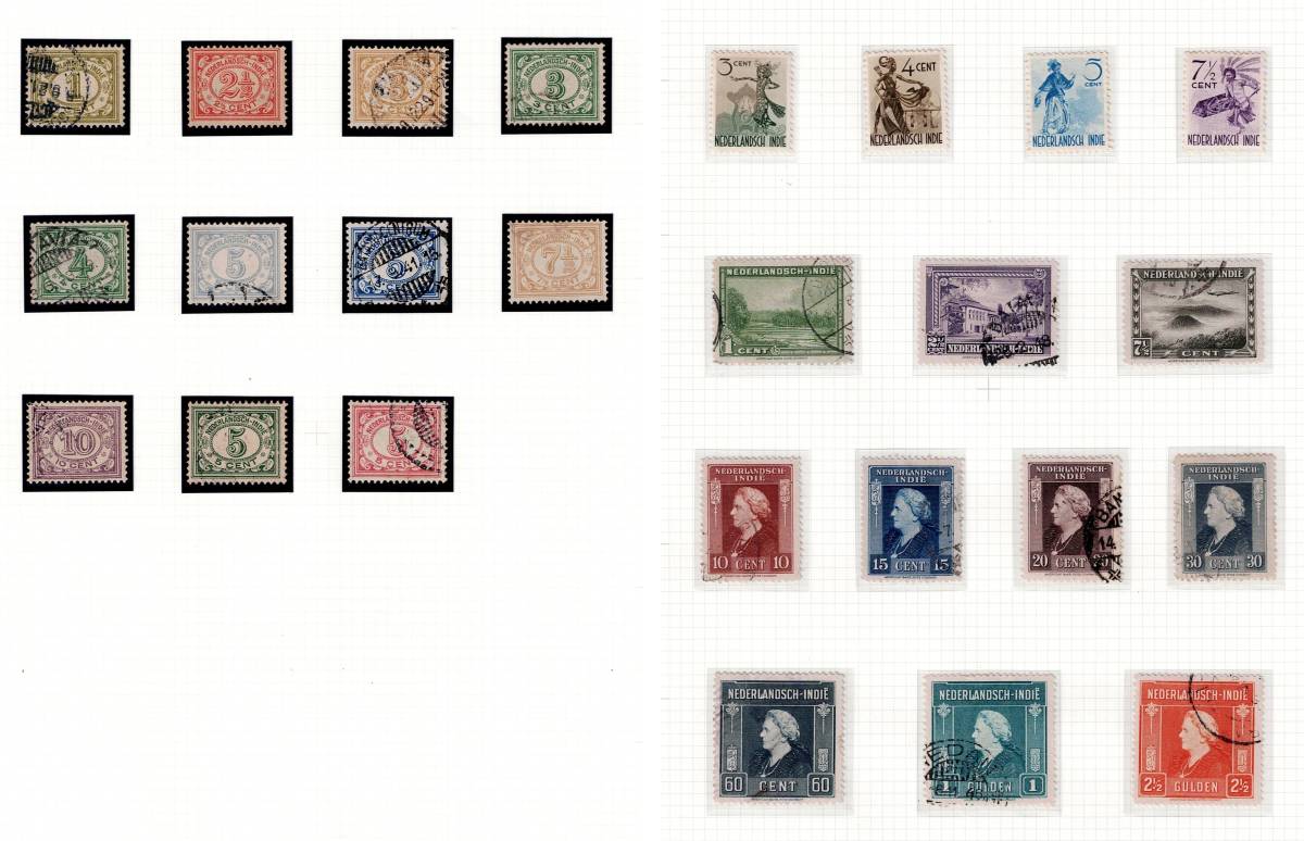 １円～☆外国 切手 オランダ 蘭領アンテイル 東インド 消印ありなし