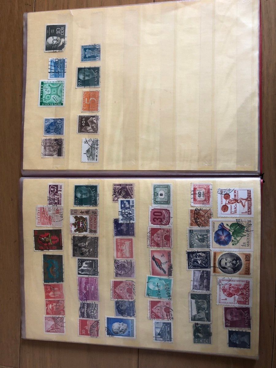 世界切手　使用済切手　昭和　コレクション　ビンテージ アルバム ストックブック　マニア　骨董品は　
