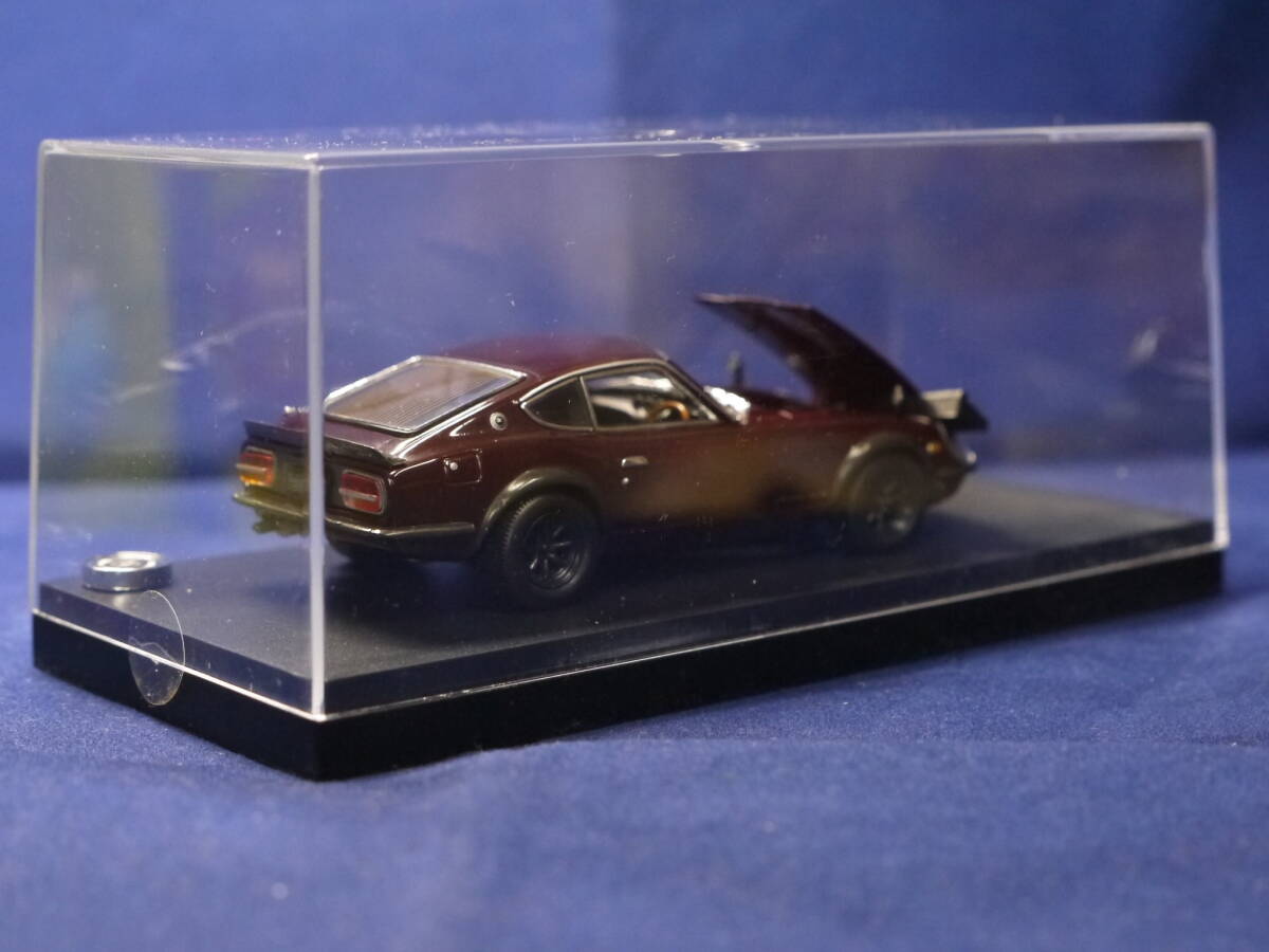 ☆1/43・京商〃NISSAN FAIRLADY 240ZG/HS30・ニッサン フェアレディ240ZG・WIDE WHEEL/WATANABE〃マルーン/No.03166M・保護ケース付き★の画像7