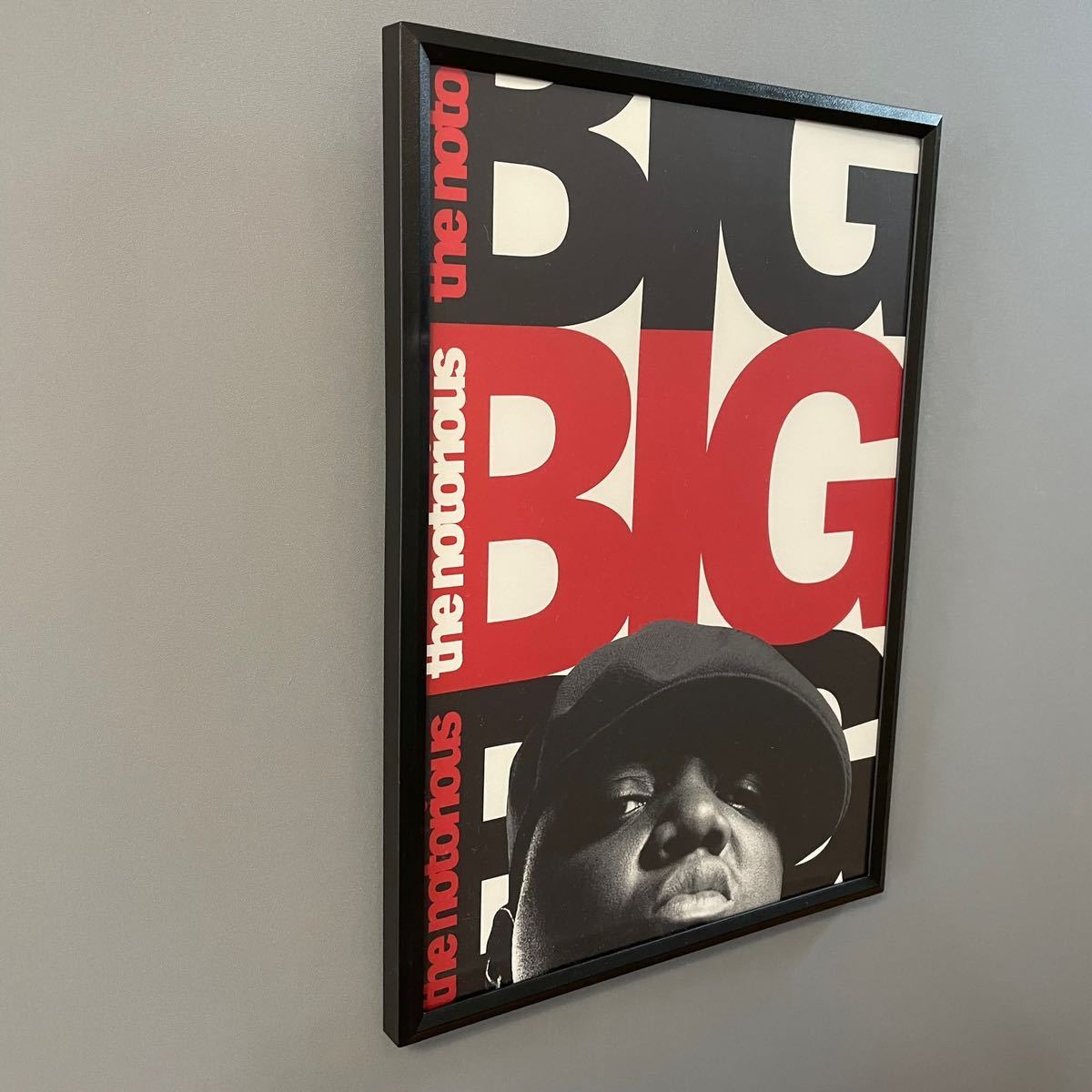 【額付き】A4アートポスター the notorious big ノートリアスB.I.G. biggie ビギー hiphop rap new york インテリア B001_画像2