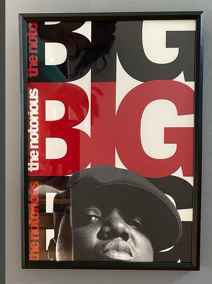 【額付き】A4アートポスター the notorious big ノートリアスB.I.G. biggie ビギー hiphop rap new york インテリア B001_画像1