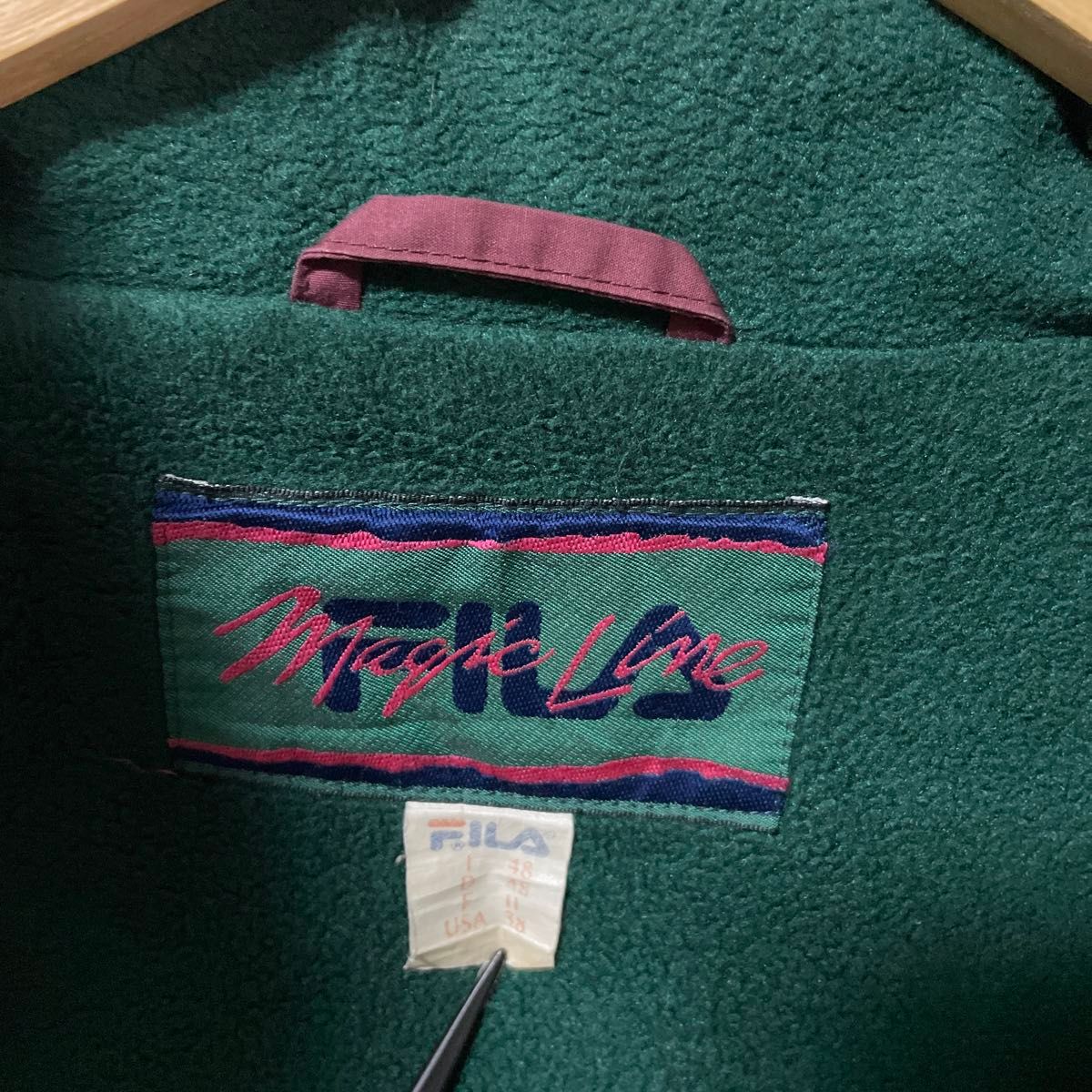 【FILA】マウンテンパーカー　刺繍　グリーン