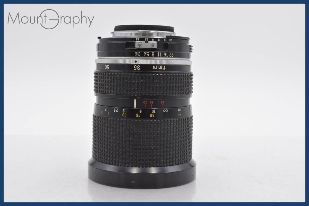 ★良品★ ニコン Nikon ZOOM-NIKKOR 35-70mm F3.5 Ai 前キャップ、フィルター付属 ★完動品★同梱可 #tk2311の画像2